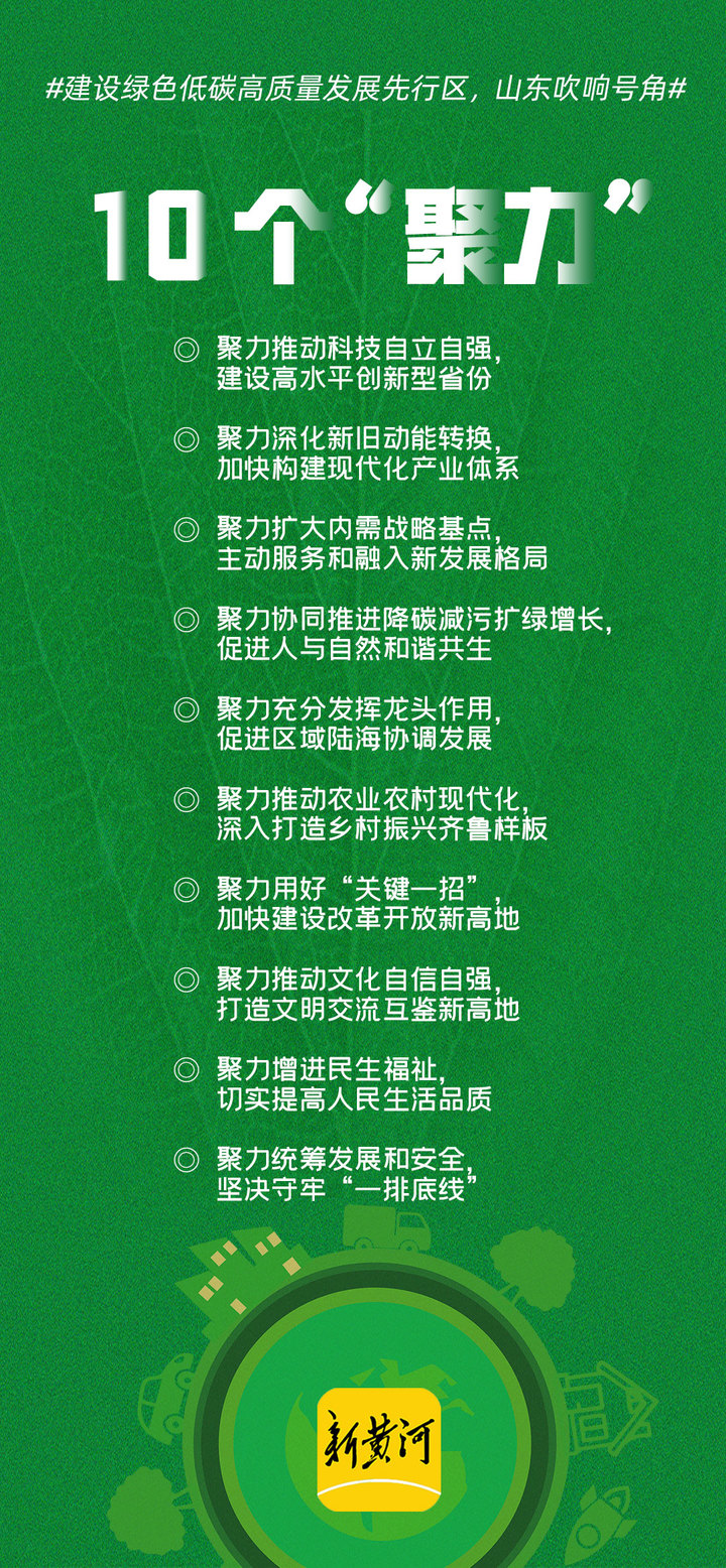新黄河海报集 | 建设绿色低碳高质量发展先行区,一组数字看懂山东部署_澎湃号·媒体_澎湃新闻-The Paper