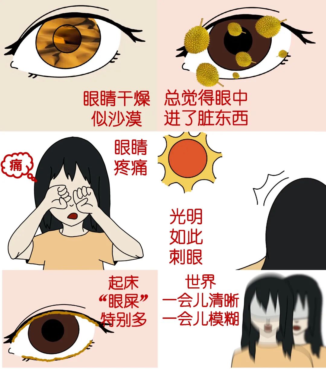 【漫画专栏】干眼症科普2——人工泪液上岗啦(文末附干眼自测量表)