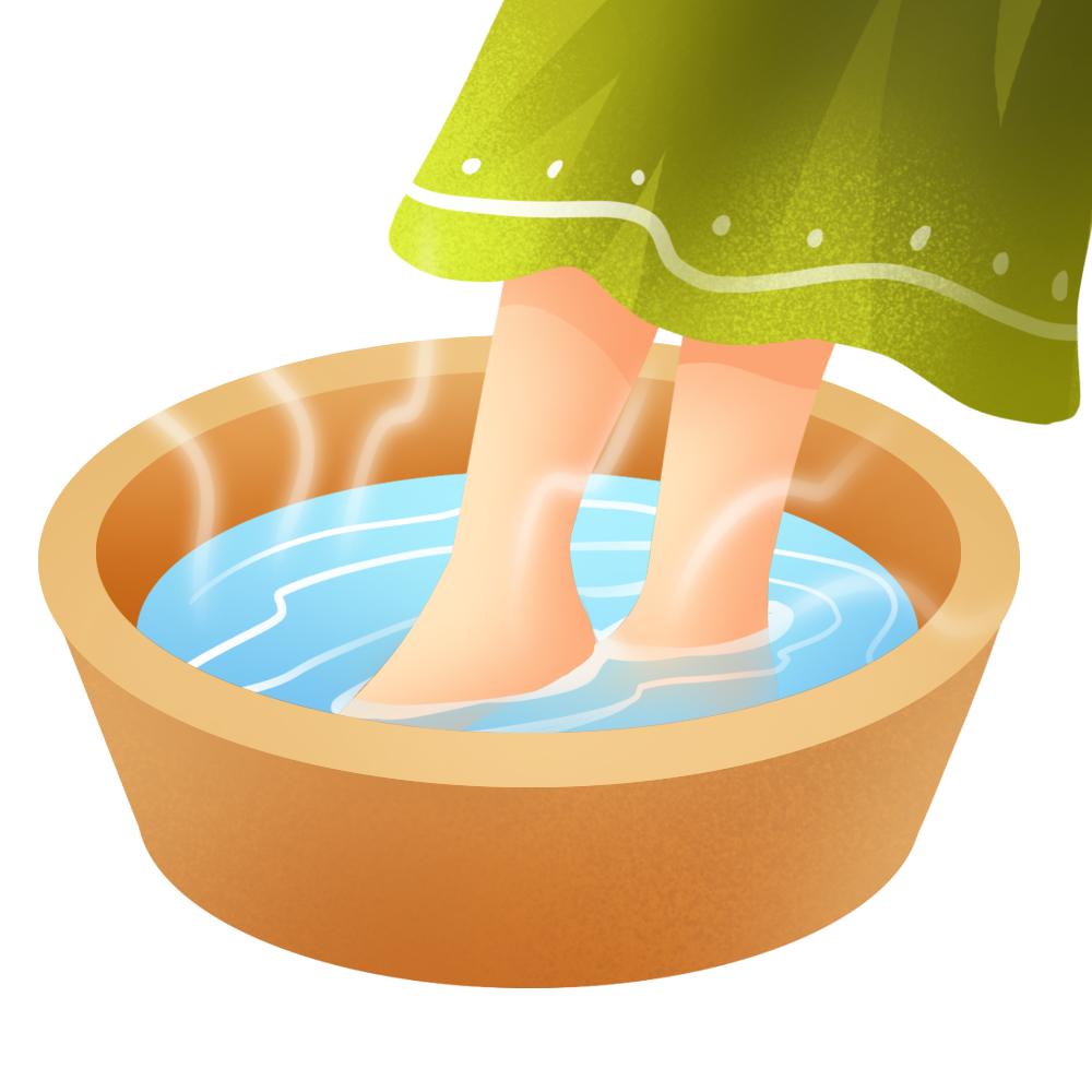 轻便,吸湿性能好的鞋子,每天坚持步行半小时以上,配合以温热水洗脚