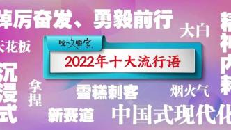 2022年十大流行语发布