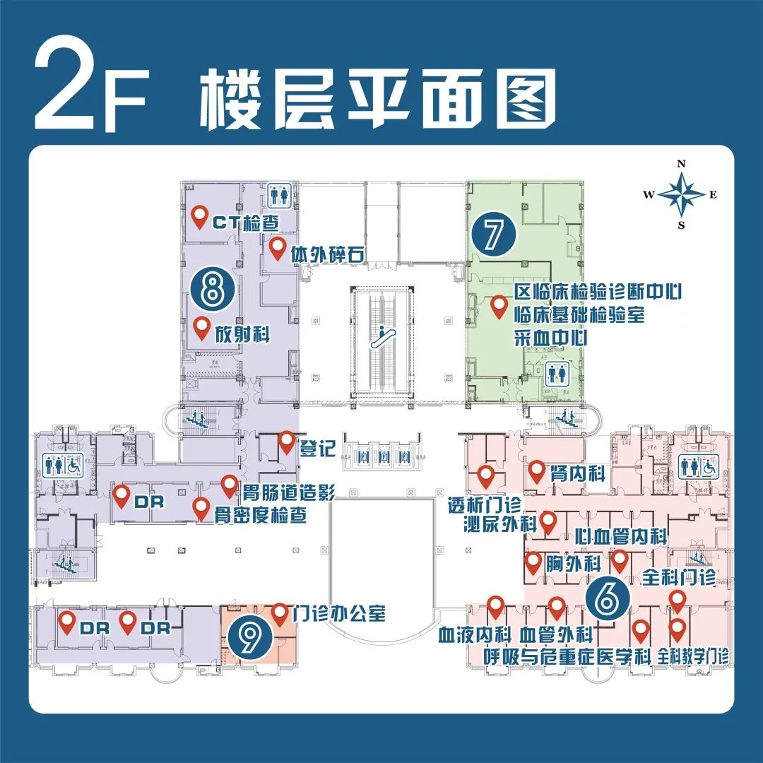 上海中山医院楼号图图片