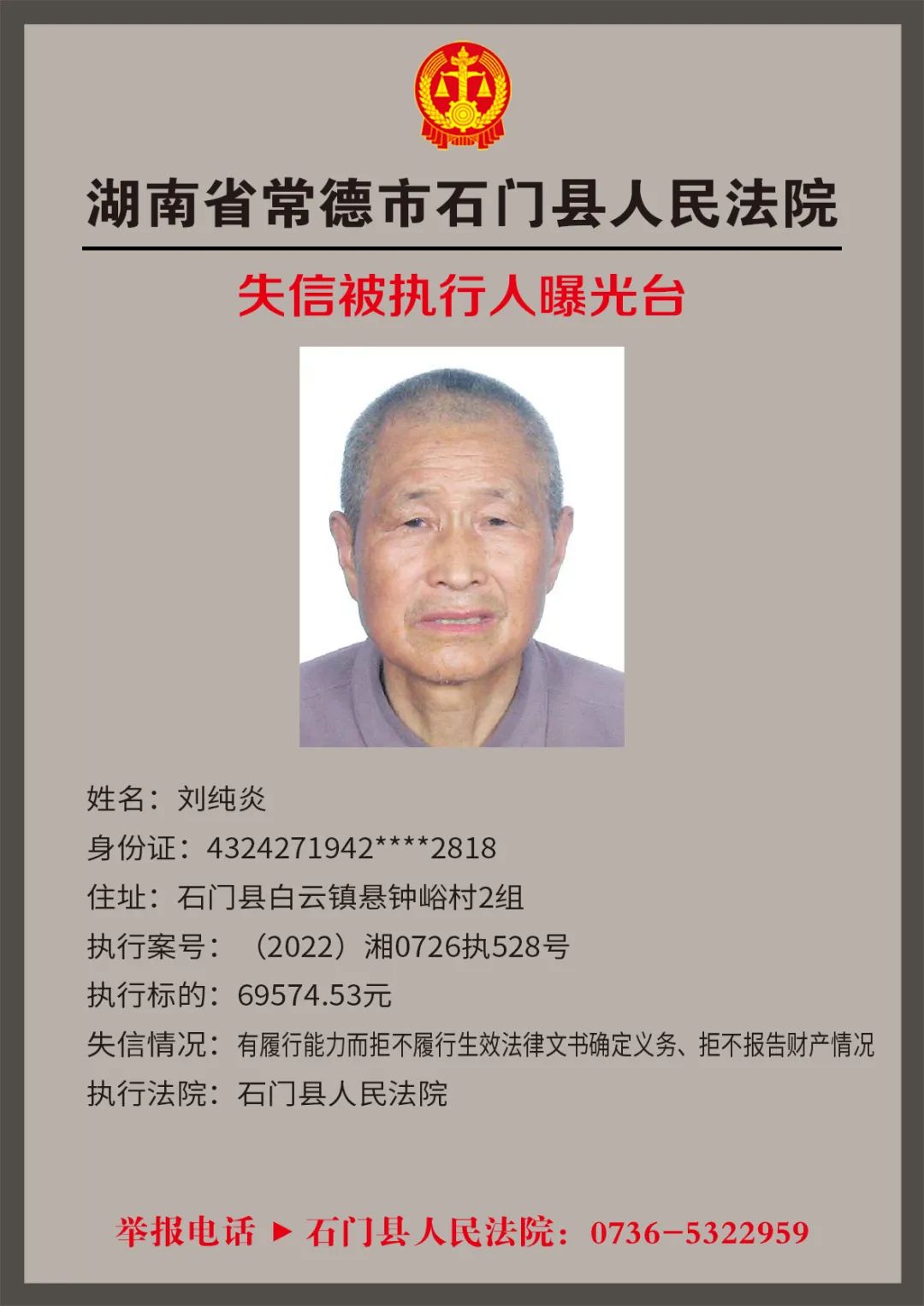 【失信被执行人曝光台】2022年第六轮失信被执行人名单发布！