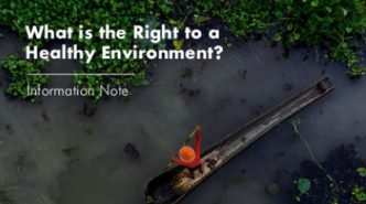 UNEP、OHCHR与UNDP联合发布《健康环境权是什么?》解释说明