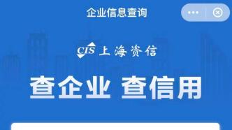 中国银联联合上海资信征信上线“企业信息查询”小程序