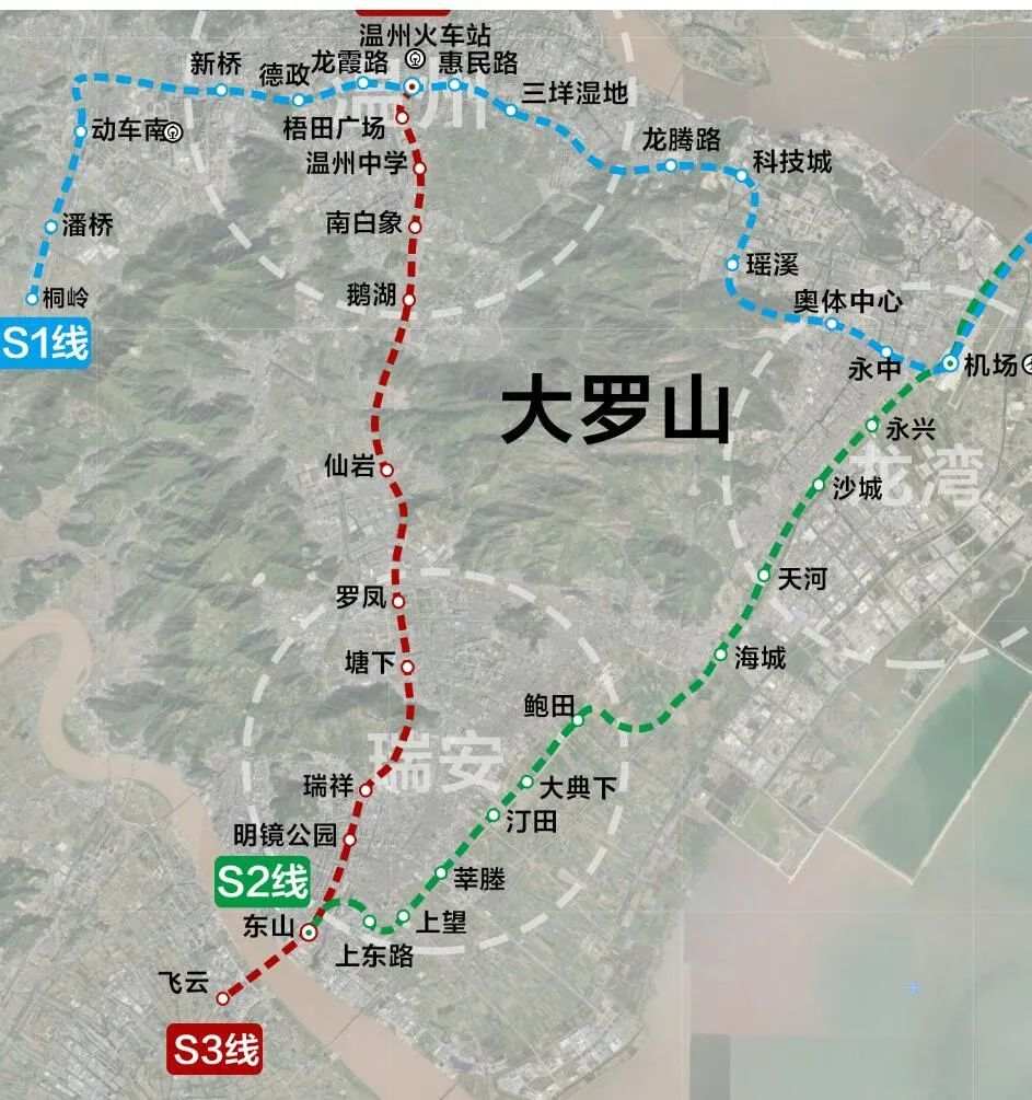 温州轻轨线路图瑞安图片