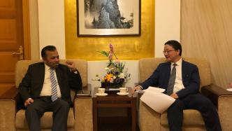 外交部亚洲司司长刘劲松会见斯里兰卡驻华大使科霍纳