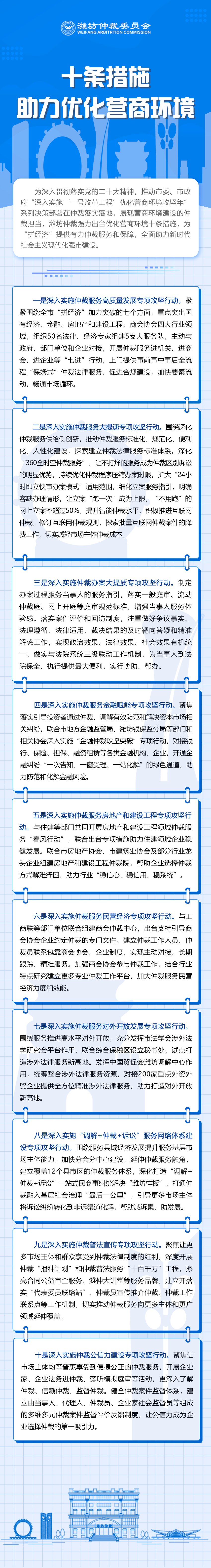 潍坊仲裁十条措施助力优化营商环境