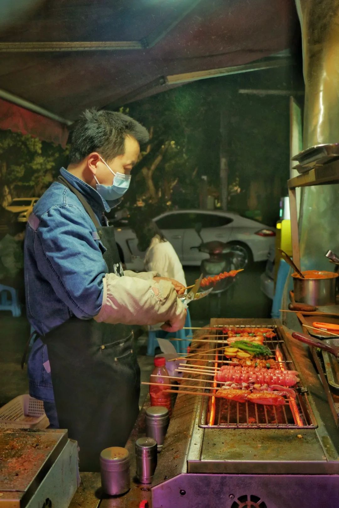 铁板烧小店店,藏在玉林街边边