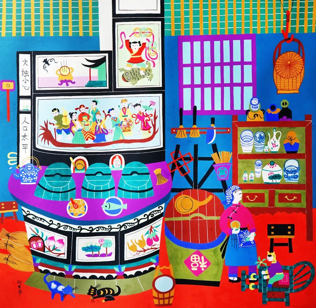 【农民画韵】"画里有情 强国有我"——金山农民画作品系列展(五)