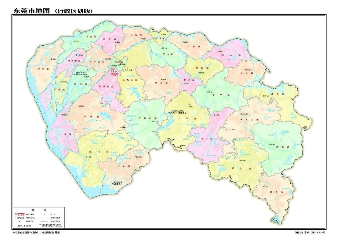 东莞东城行政区划图图片