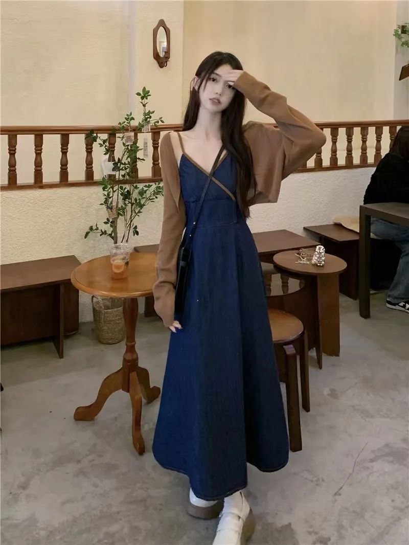 慵懒感连衣裙条纹 758.jpg