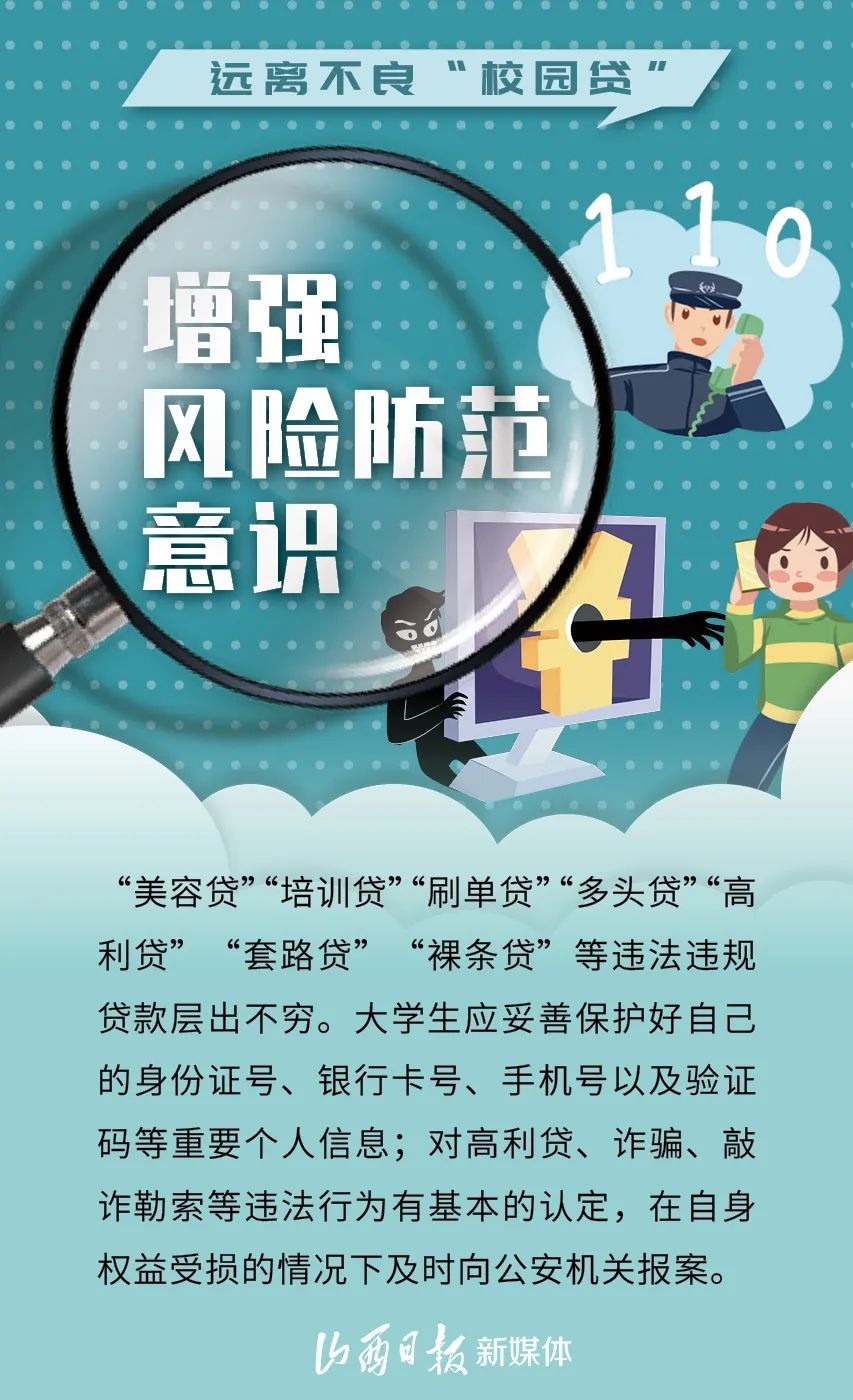 海报丨远离"校园贷",让青春不负"债"