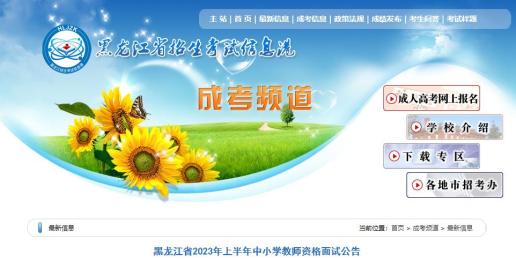 黑龙江省2023年上半年中小学教师资格面试报名条件_教师资格考试登录_黑龙江省2023年上半年中小学教师资格面试考试时间