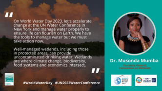 抓住机会推进变革——穆松达·蒙巴博士于联合国2023年水事会议互动对话3发表声明