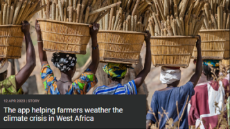 UNEP的应用程序助力马里农民度过气候危机