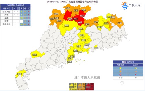 广东19日有强对流 20-22日降水仍频