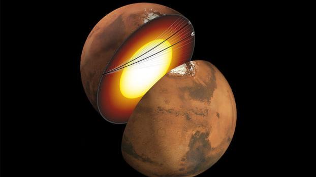 洞察号捕捉震波穿越火星液态铁核，20%由轻元素组成