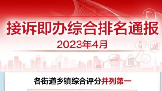 14个街道并列第一！北京2023年4月接诉即办排名公布