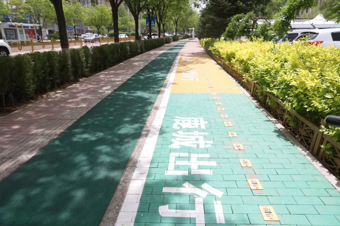 瞧,共享单车"彩色停车位"亮相准格尔旗_澎湃号·政务_澎湃新闻-the