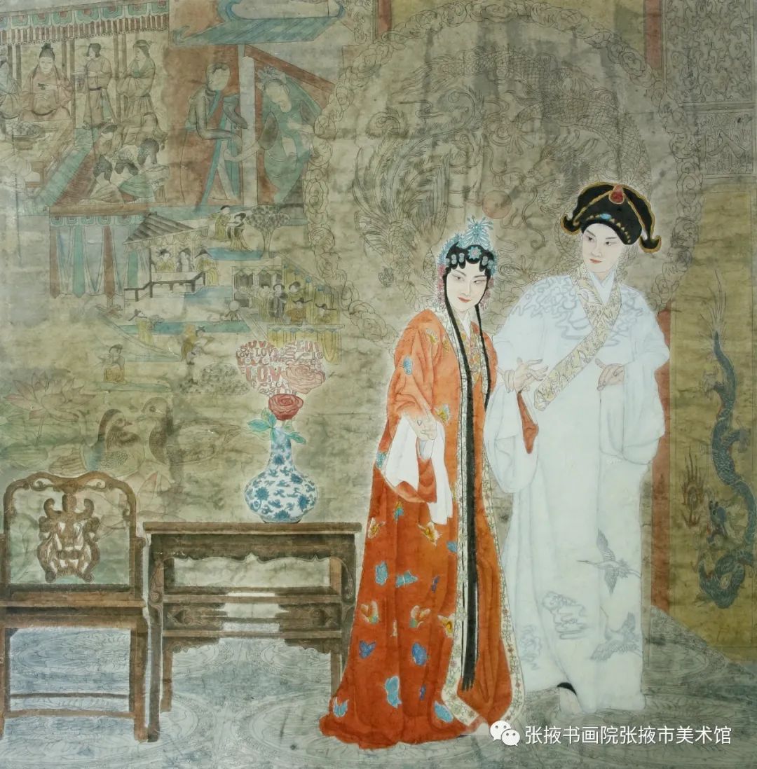 指导教师:杨晓庆马培溪 国画《素心若雪》作品欣赏张掖市美术馆展出