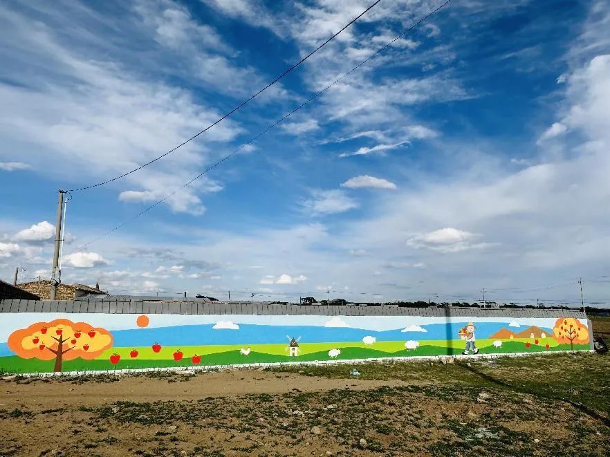 土城子镇晶水村: 创意墙绘为建设 宜居宜业和美乡村"润色添彩"_澎湃号
