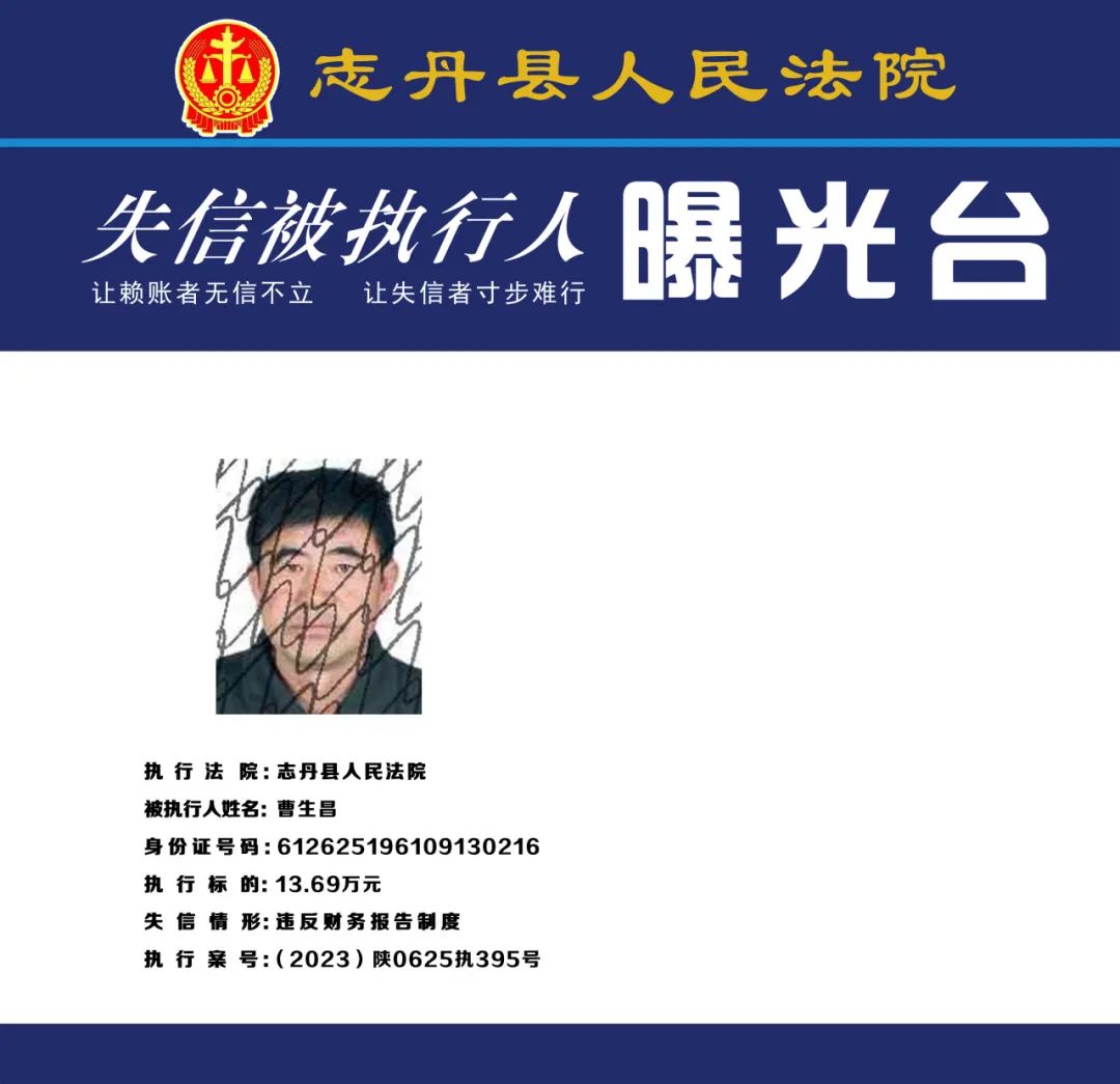 曝光台|失信被执行人曝光台（2023年第三期）随手转发 助力诚信！！！_澎湃号·政务_澎湃新闻-The Paper