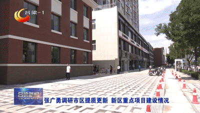 【时政要闻】张广勇调研市区提质更新 新区重点项目建设情况