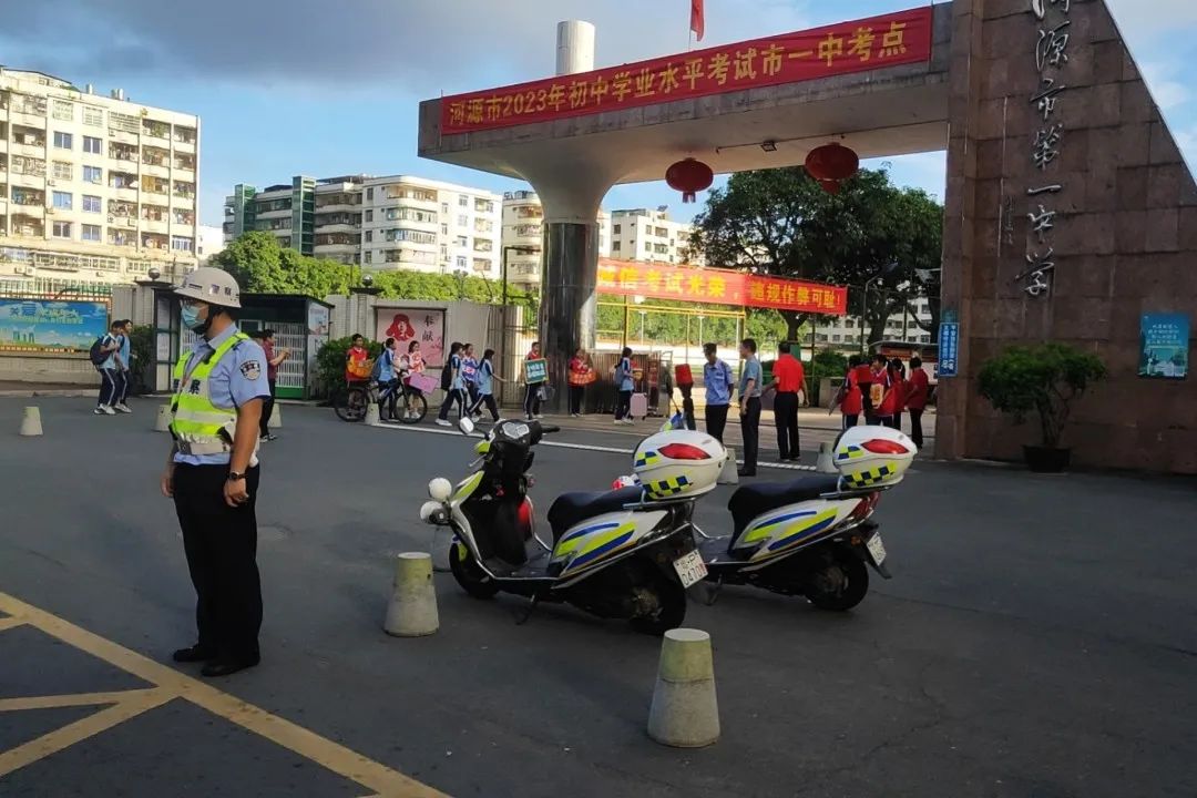 护航中考,河源公安交警全力以“护”_澎湃号·政务_澎湃新闻-The Paper