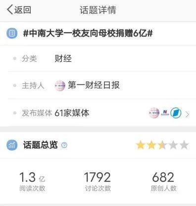 校友捐赠学校_在校友捐赠仪式上的讲话_中南大学一校友向母校捐赠6亿元