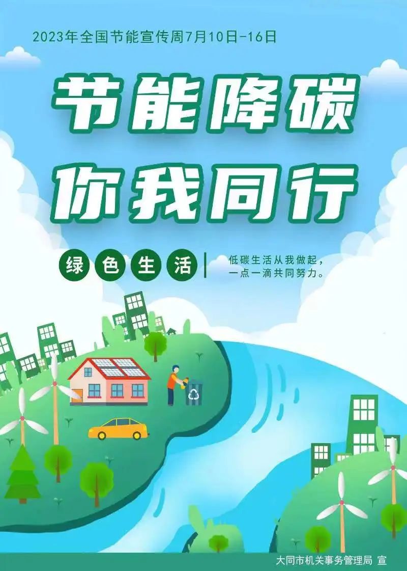2023年全国公共机构节能宣传周||"节能降碳,你我同行"——节能知识等