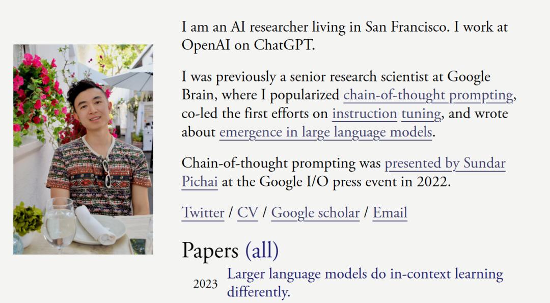 本科毕业加入谷歌，还写了“思维链”开山之作，这位OpenAI新秀正为本科生答疑解