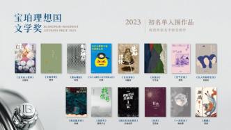 2023年宝珀理想国文学奖初名单揭晓