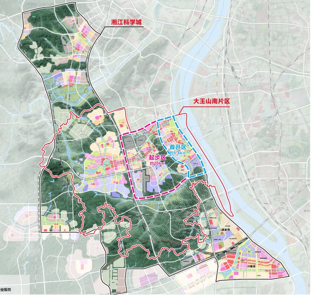 在建的骨干道路包括暮坪大桥河西联络线,白庭路,白云路东延﹣白泉大道