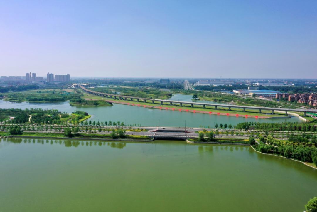 郑州开封人工造湖图片