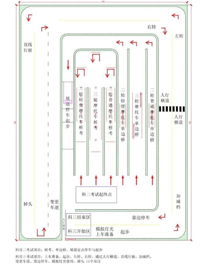 驾校平面图图片