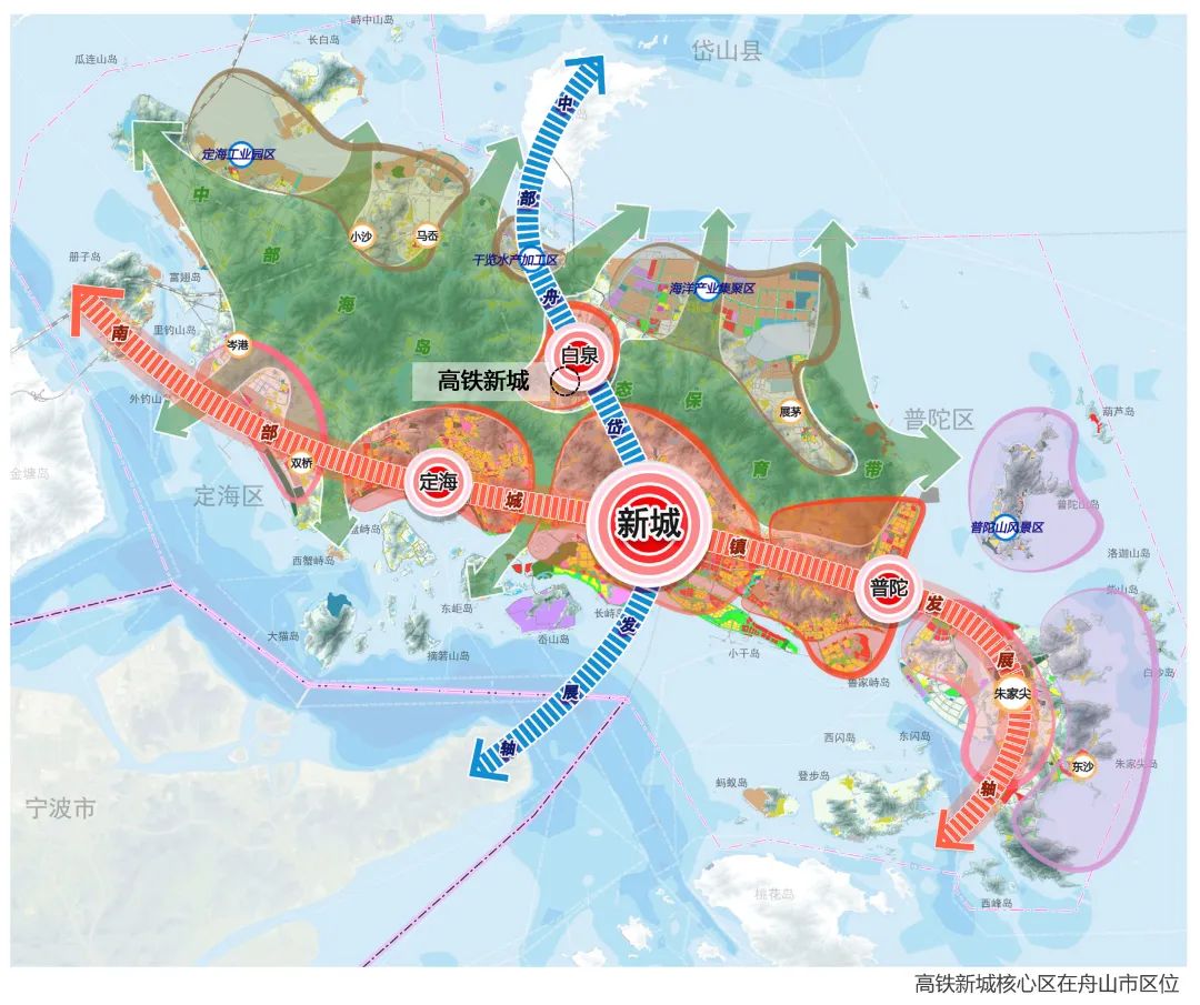 舟山新城地图图片