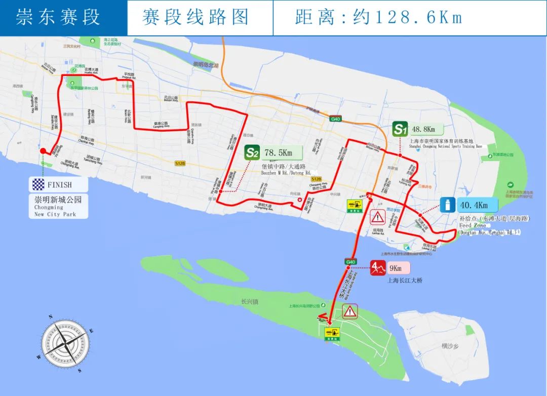 崇明环岛景观大道路线图片