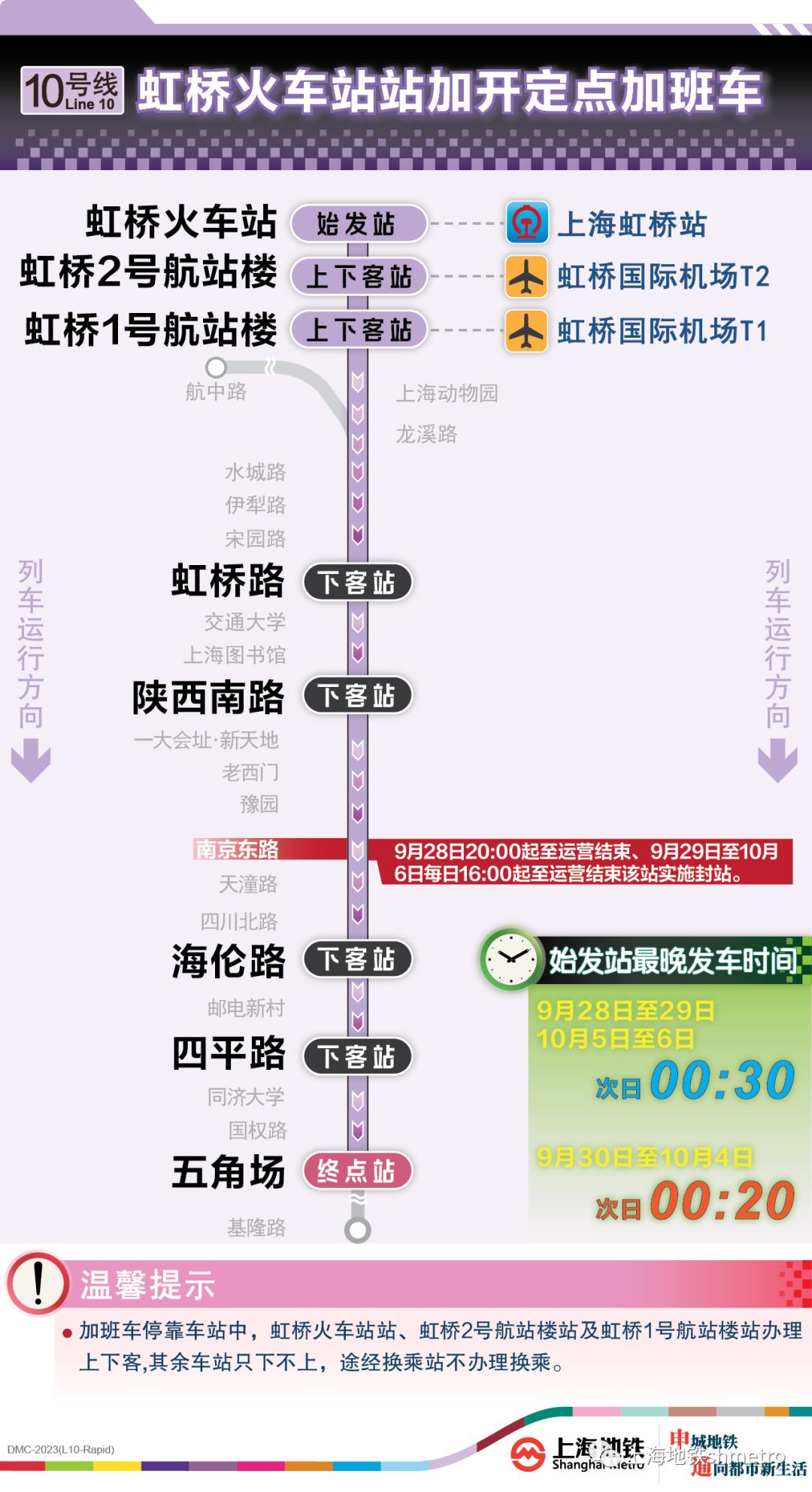 “中秋国庆”地铁运营方案发布，这些线路将实施延时运营、增开定点加班车、封站跳停 澎湃号·政务 澎湃新闻 The Paper