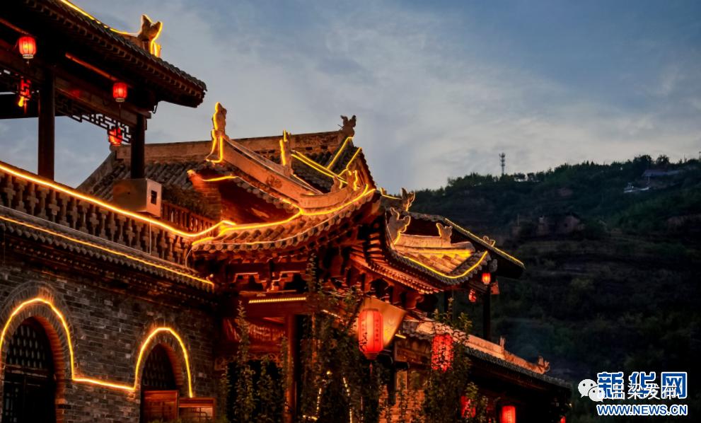 媒体看吕梁新华网碛口古镇的夜