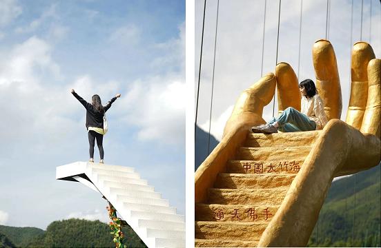 玻璃栈道超多游乐项目便能俯瞰连绵的竹海上山只需20分钟沿着林间小径