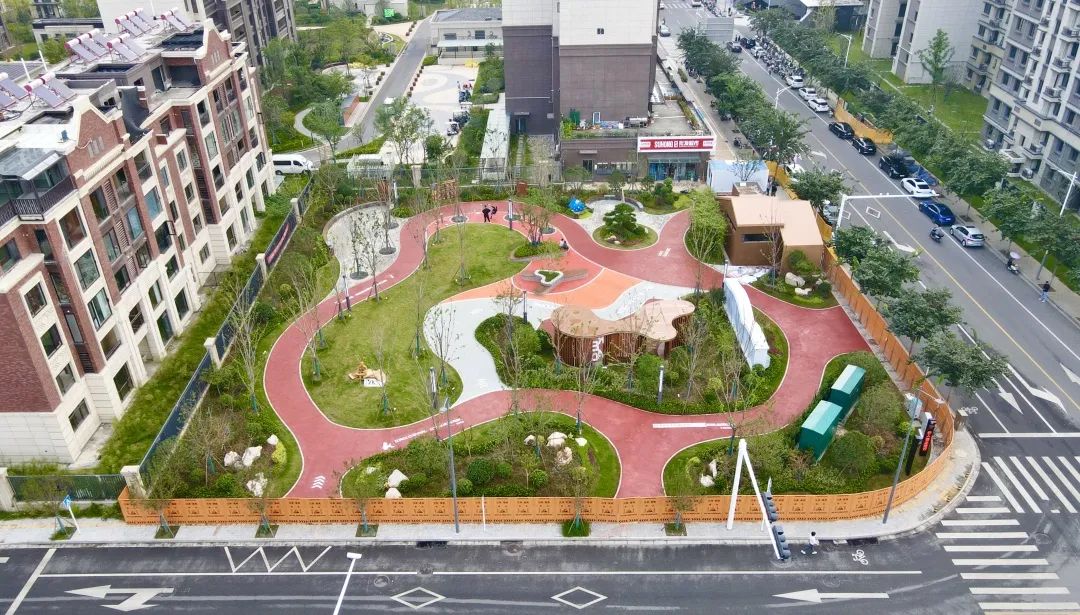 学府路口袋公园开园啦