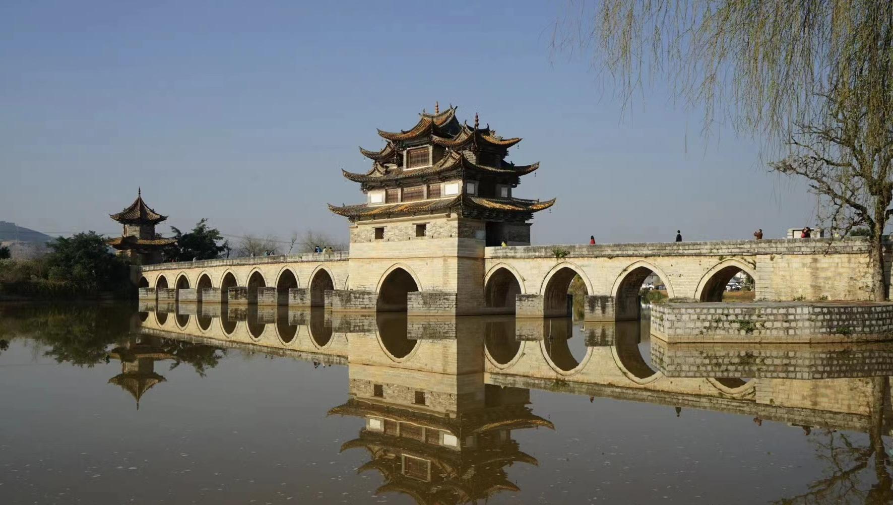 中国古桥梁中的杰作云南双龙桥