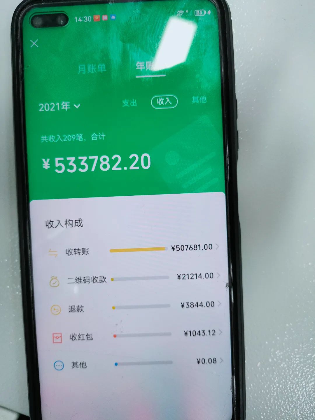 调查发现仅在近3年期间张某某以侄子名义注册的微信上流水就高达60余万元