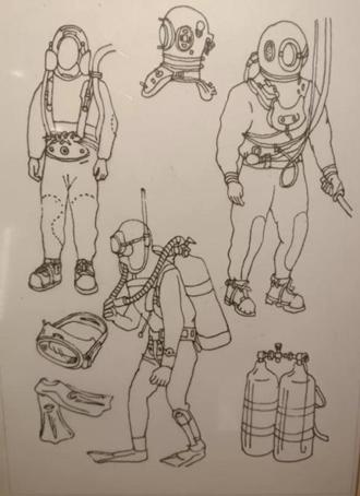 研究天地丨睹物思人潜水装备与云守璞的工作日常