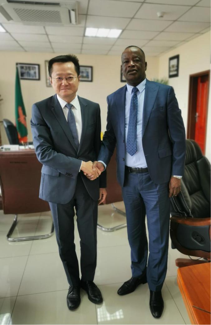 驻赞比亚大使会见赞内政与国内安全部长姆温布_澎湃号·政务_澎湃新闻