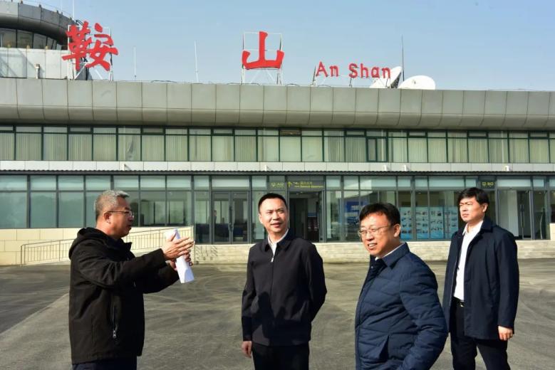 吴开华调研佳通集团腾鳌温泉健康产业城项目建设情况和鞍山机场复航准