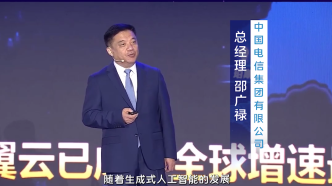 中国电信总经理邵广禄：中国电信积极探索云、网、智的融合技术