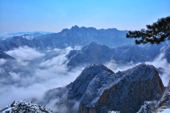 圣境山雪景图片