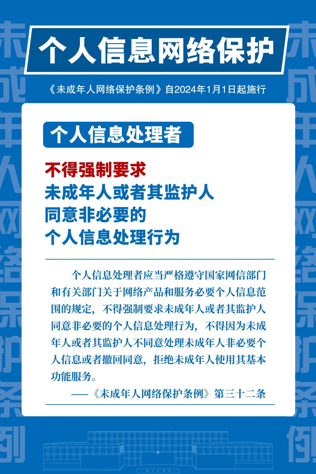 【网络普法】海报丨《未成年人网络保护条例》个人信息网络保护