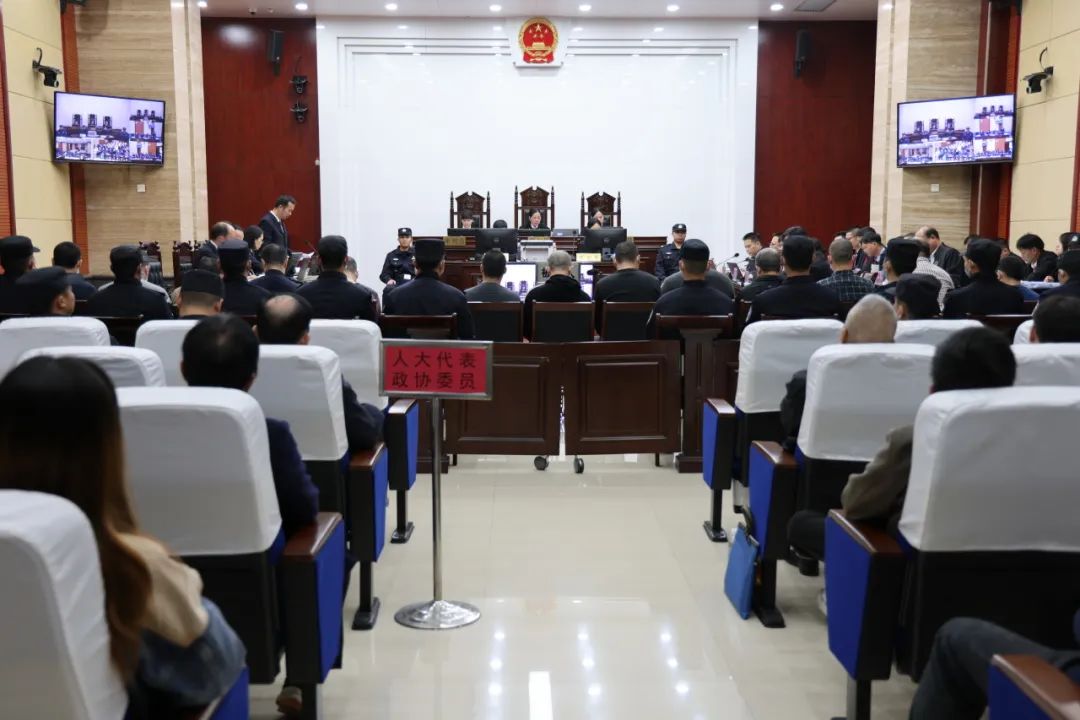 以法为剑  弘扬正气丨桂平法院公开开庭审理一起重大涉黑案